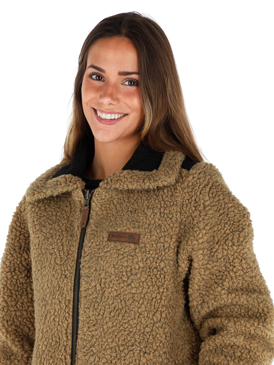 Chaqueta Turpis Mujer - Negro - Mostaza Jaspeado