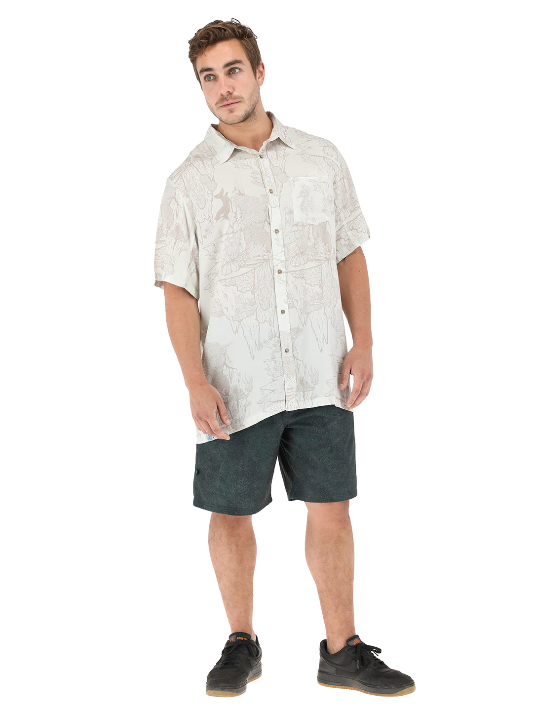 Guayabera Telle Hombre - Crudo