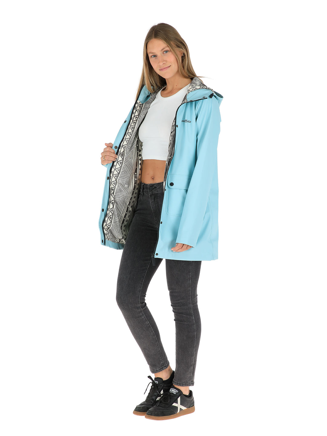 Impermeable Raincoat Mujer - Celeste