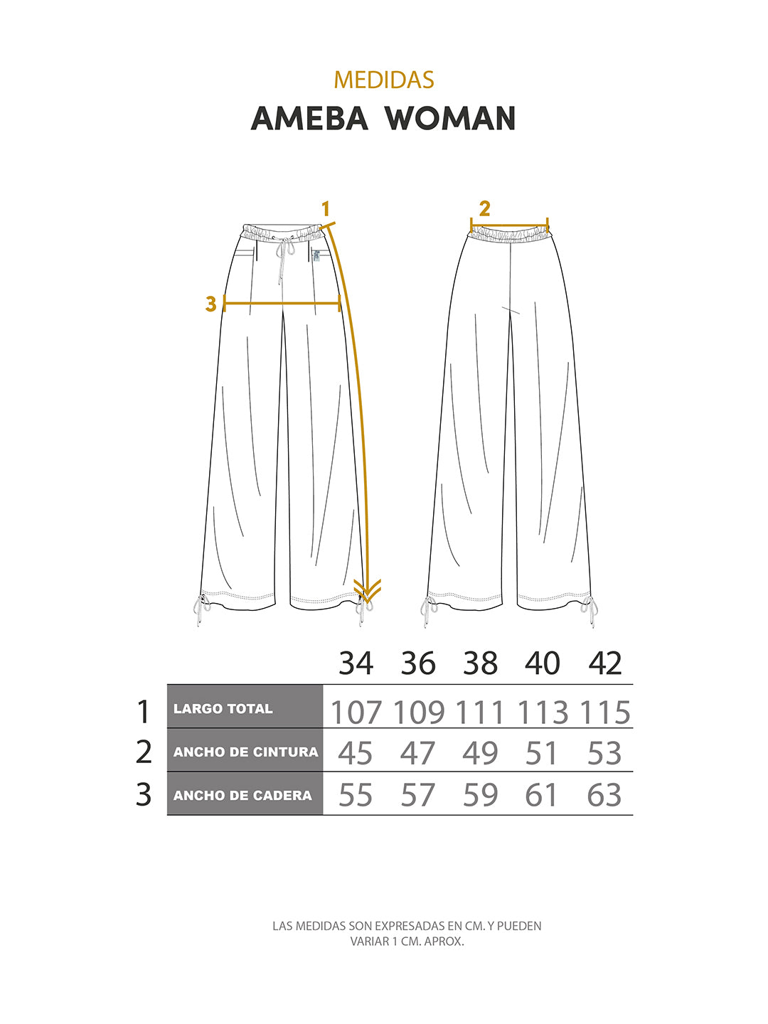 Pantalon Ameba Mujer - Beige