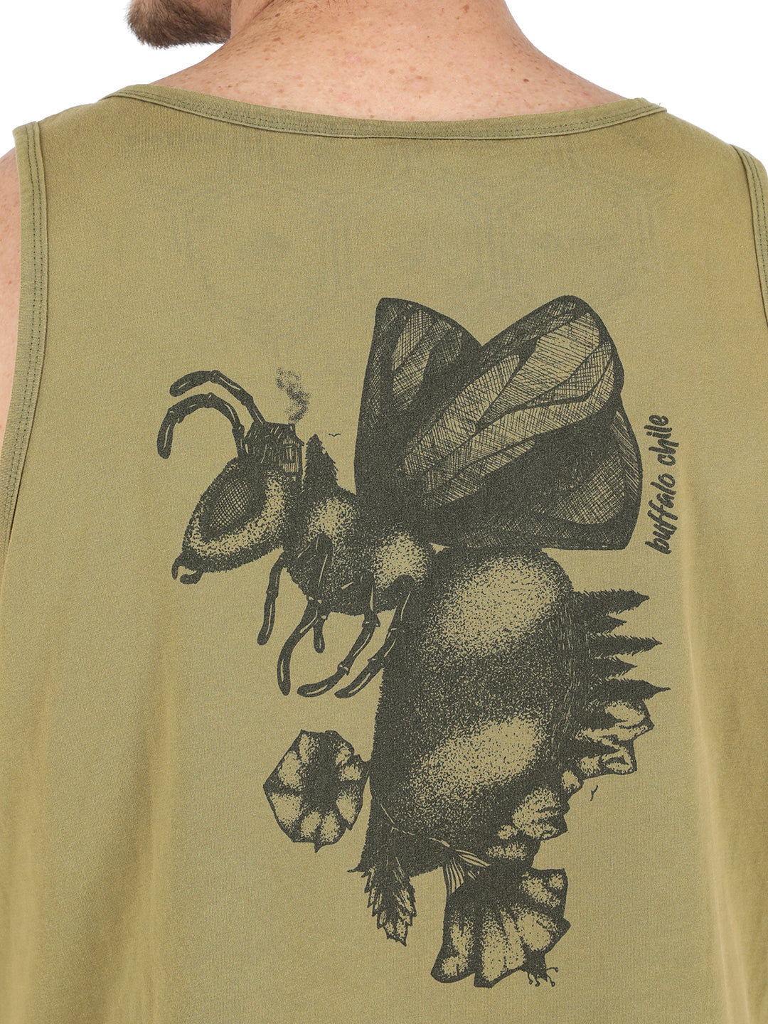 Polera Abejorro Hombre - Verde