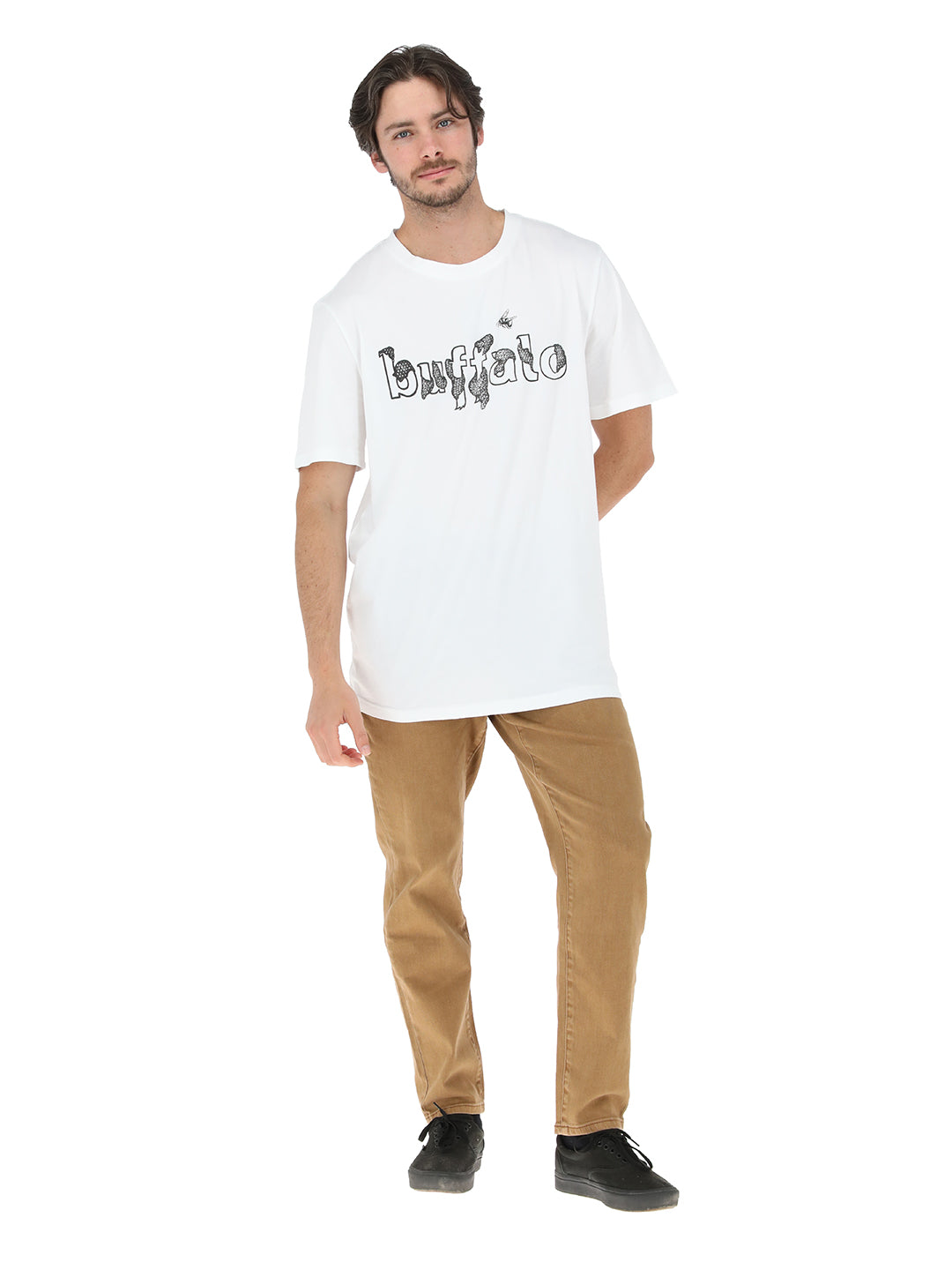 Polera Buffalo Panal Hombre - Blanco