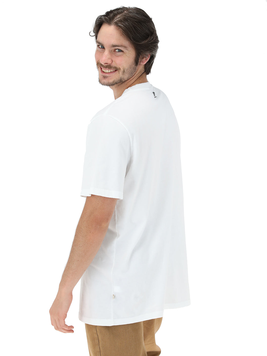 Polera Buffalo Panal Hombre - Blanco
