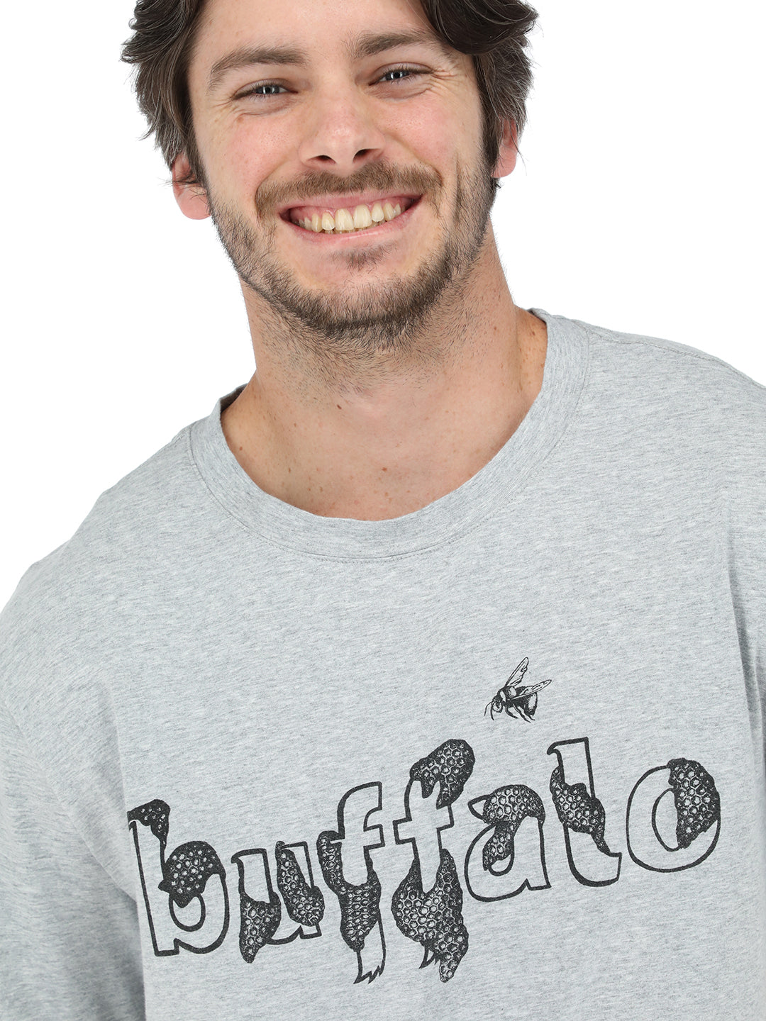 Polera Buffalo Panal Hombre - Gris