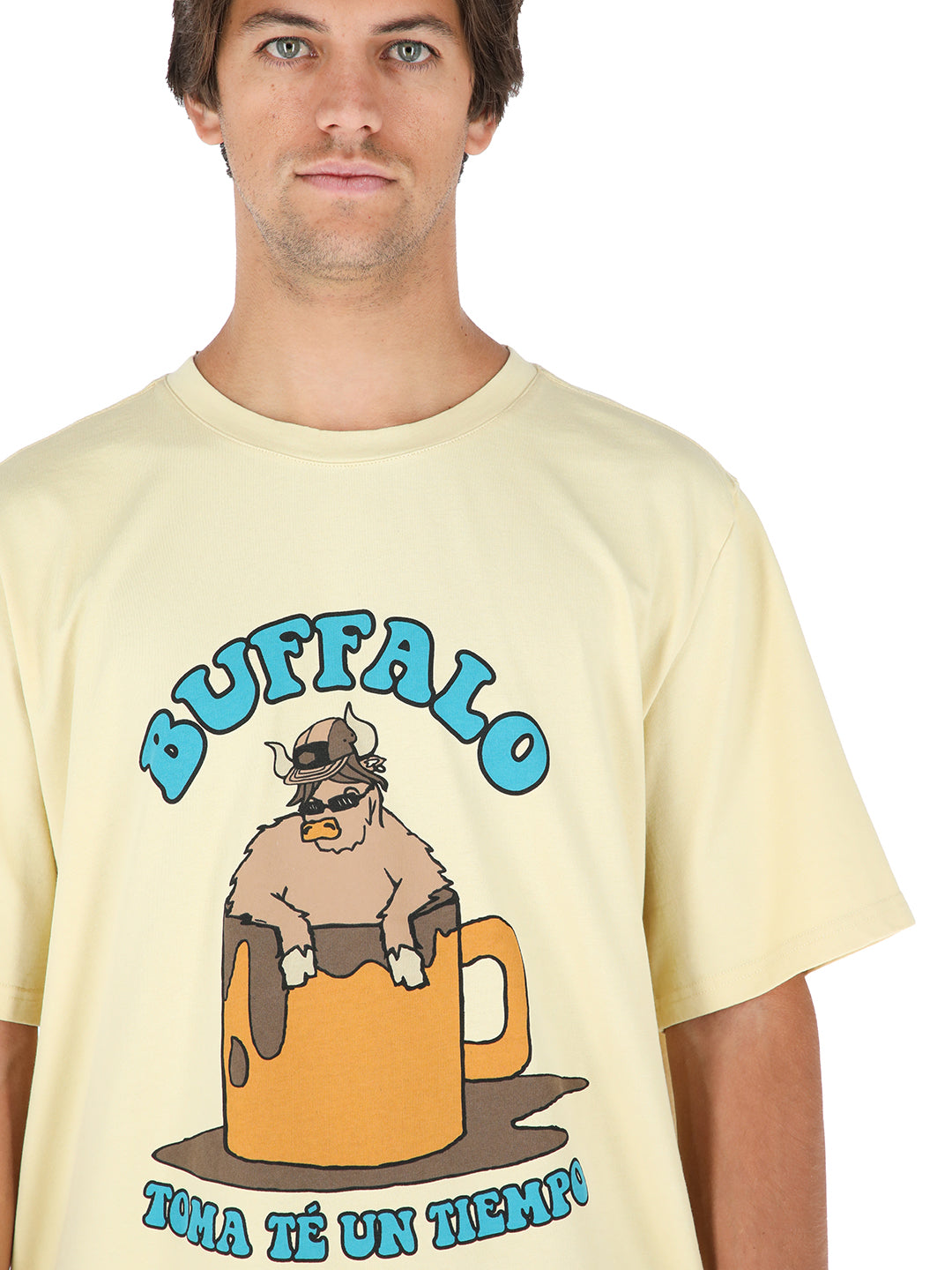 Polera Buffee Hombre - Amarillo