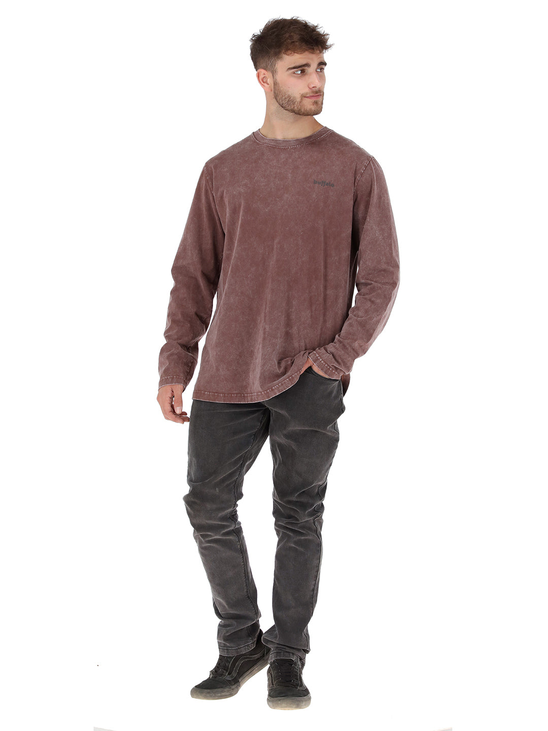 Polera Darwin Hombre - Burdeo