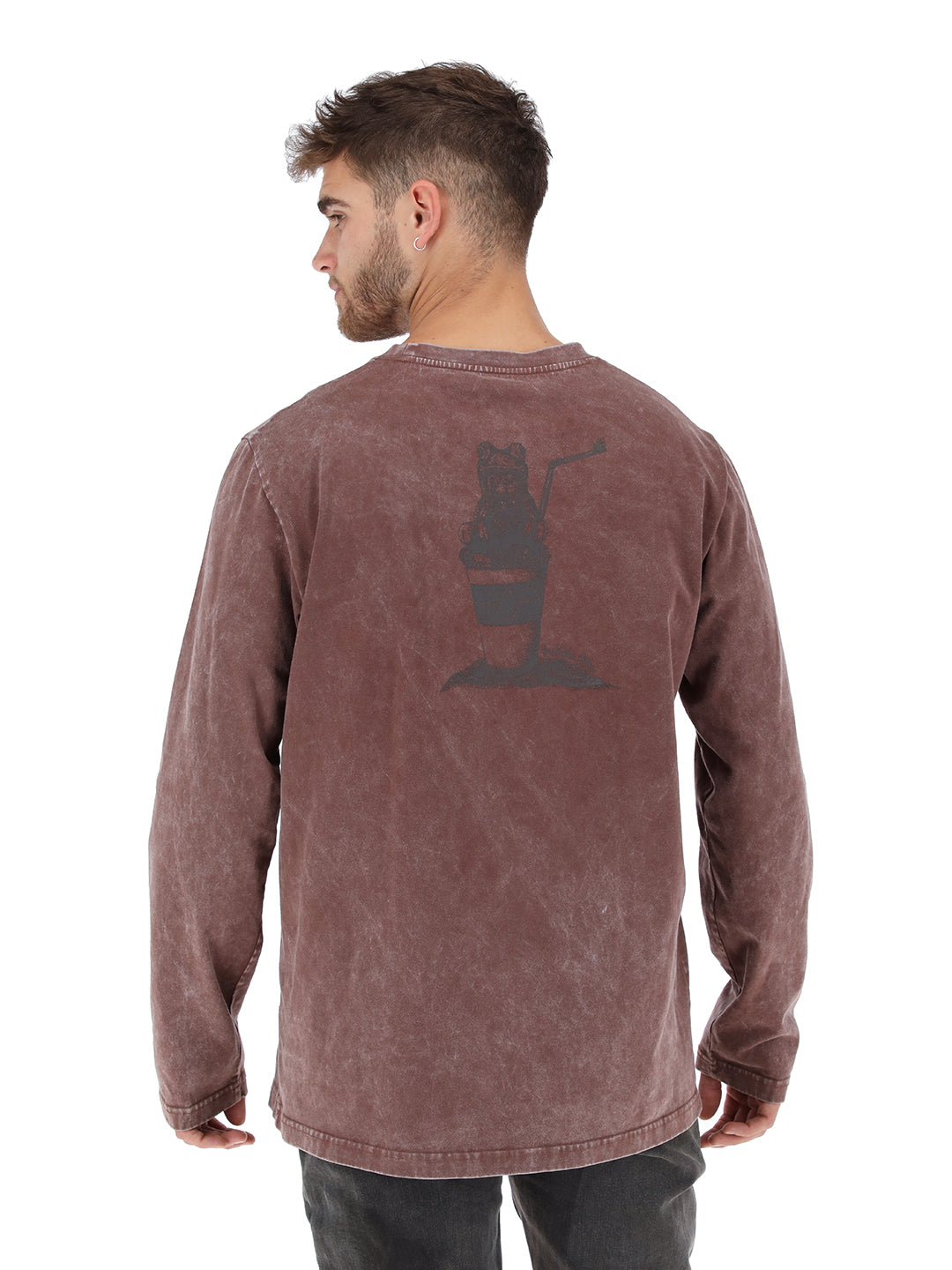 Polera Darwin Hombre - Burdeo