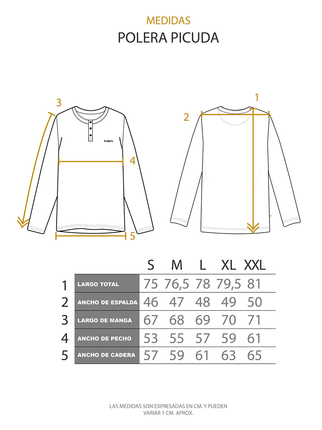 Polera Picuda Hombre - Blanco