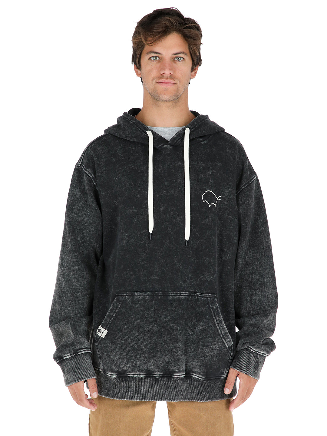 Poleron Canguru Hombre - Negro