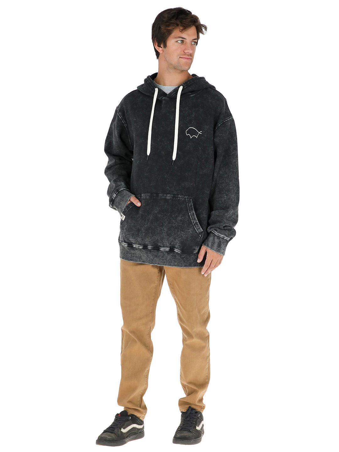 Poleron Canguru Hombre - Negro