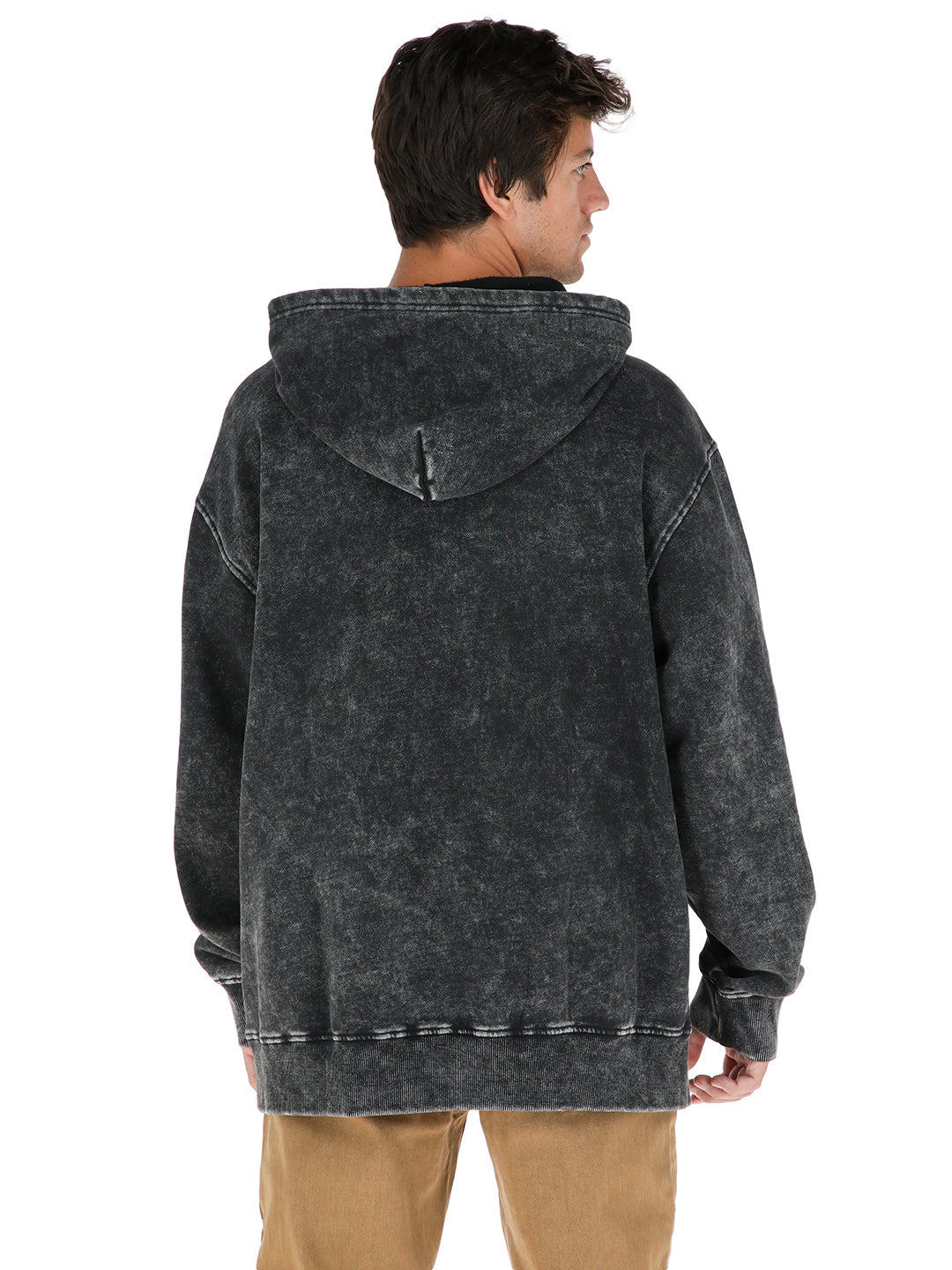 Poleron Canguru Hombre - Negro