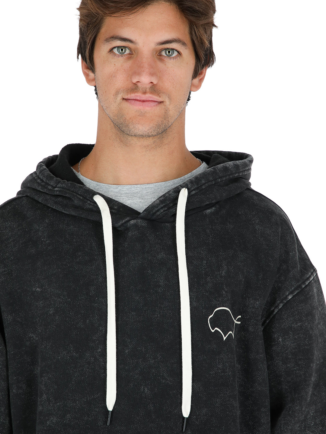 Poleron Canguru Hombre - Negro