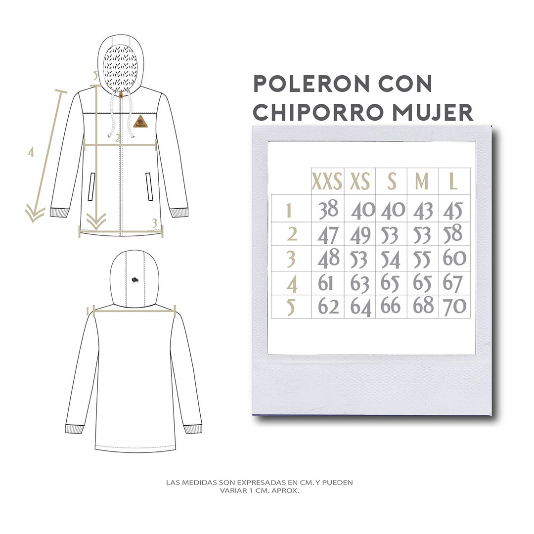 Poleron Chiporro N Mujer - Coral Jaspeado