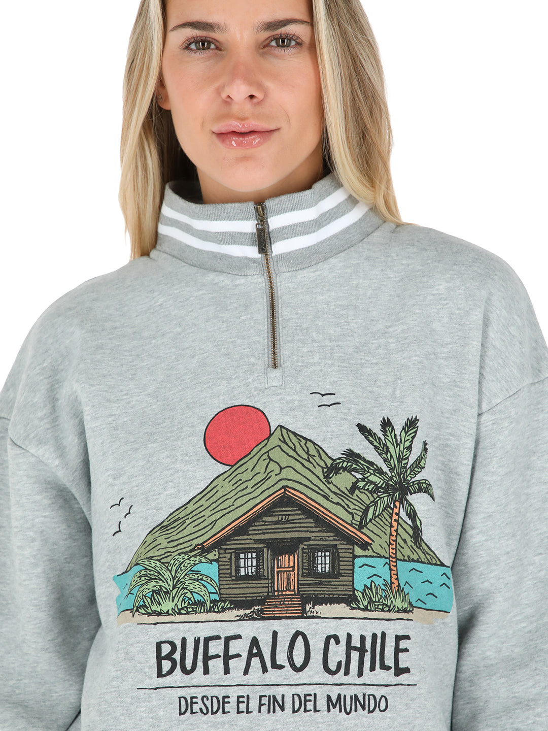 Poleron Igneo Mujer - Gris