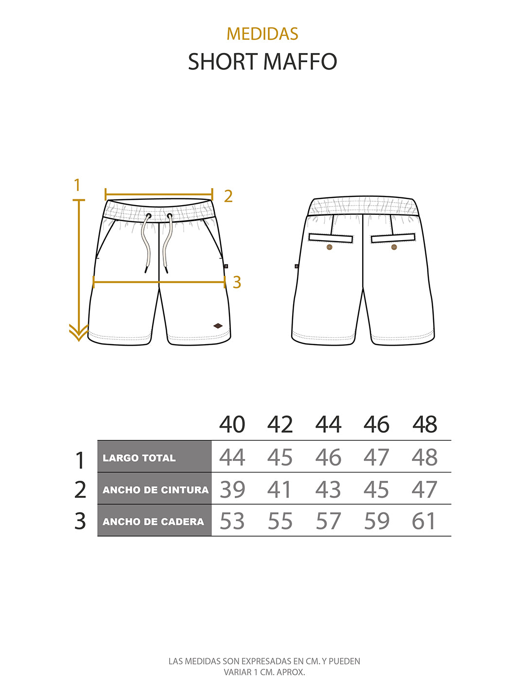 Short Maffo Hombre - Azul
