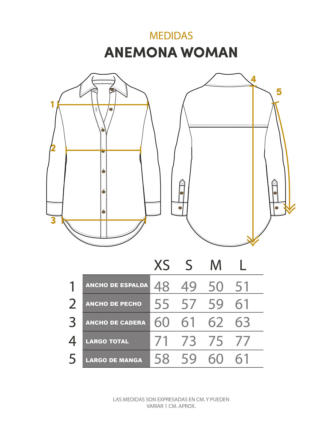 Camisa Anemona Mujer - Blanco