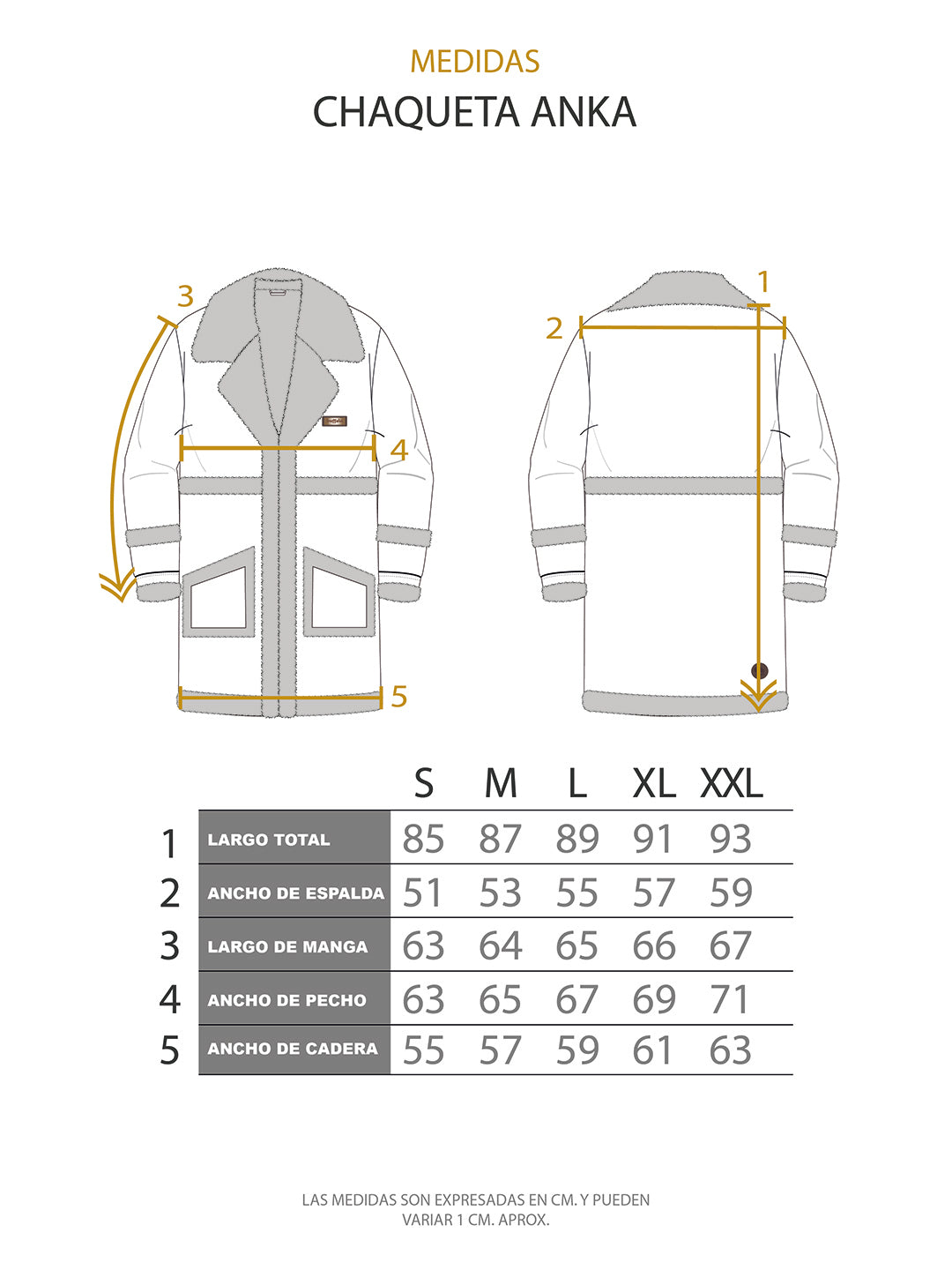 Chaqueta Anka Hombre - Cafe