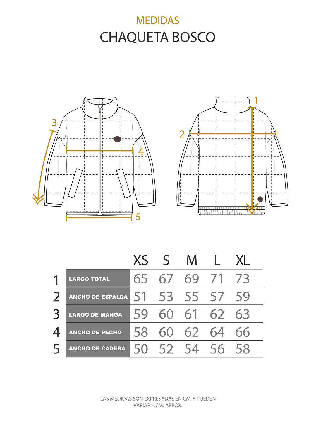 Chaqueta Bosco Mujer - Mostaza