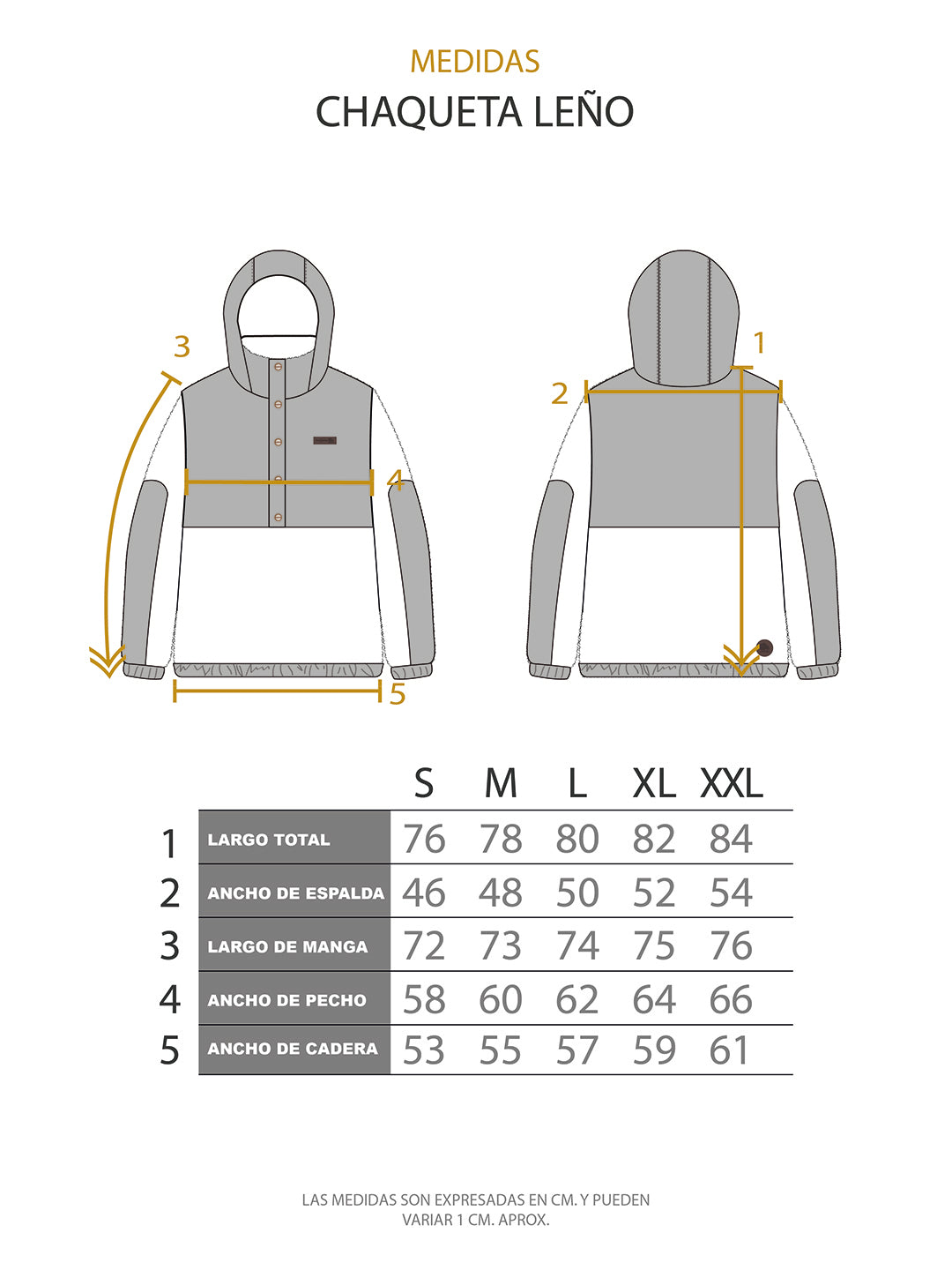 Chaqueta Leño Hombre - Mostaza