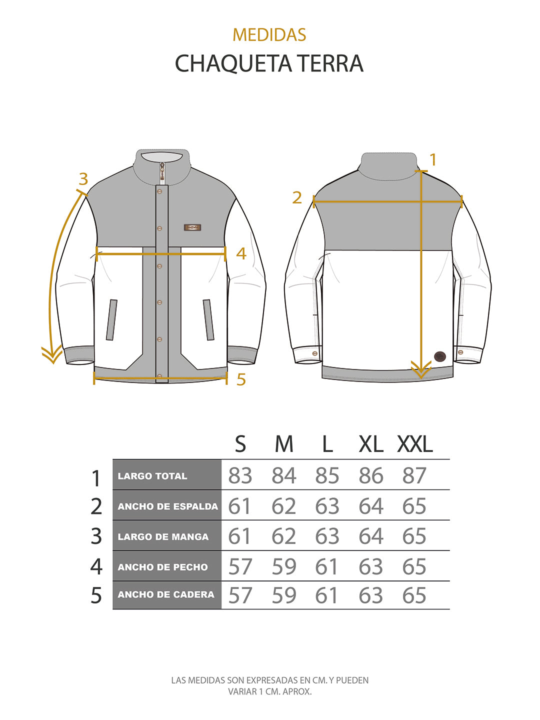 Chaqueta Terra Hombre - Negro