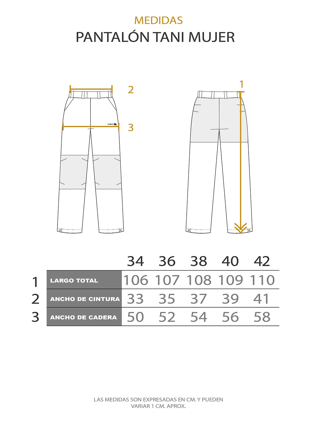 Pantalon Camaleon Mujer - Gris