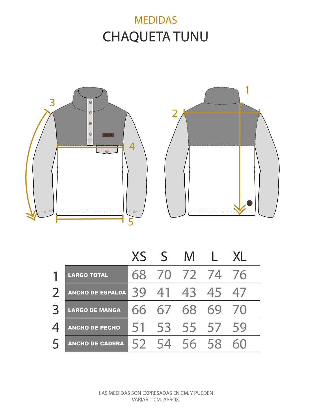 Polar Tunu Mujer - Mostaza