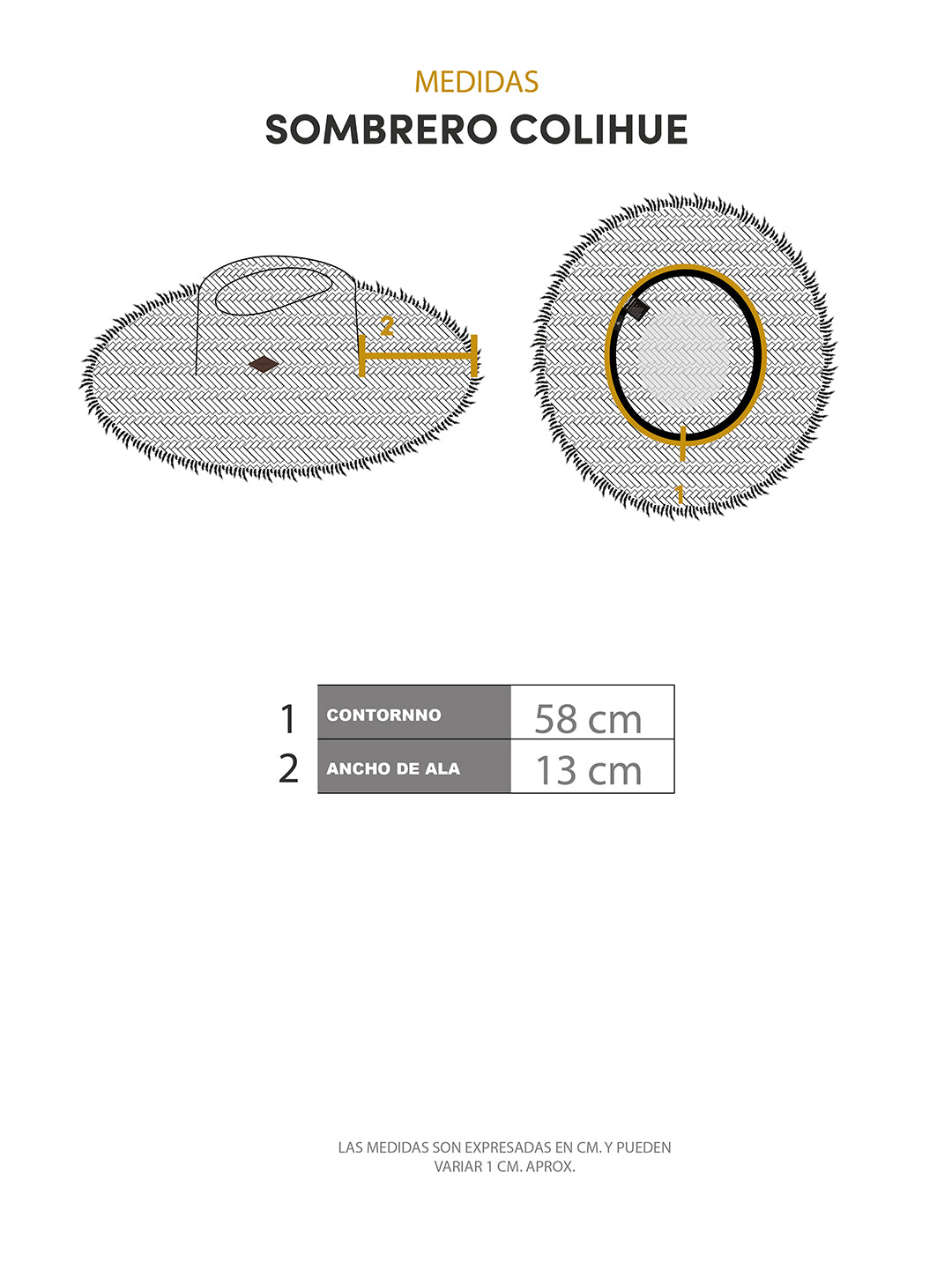 Sombrero de Paja Colihue - Beige
