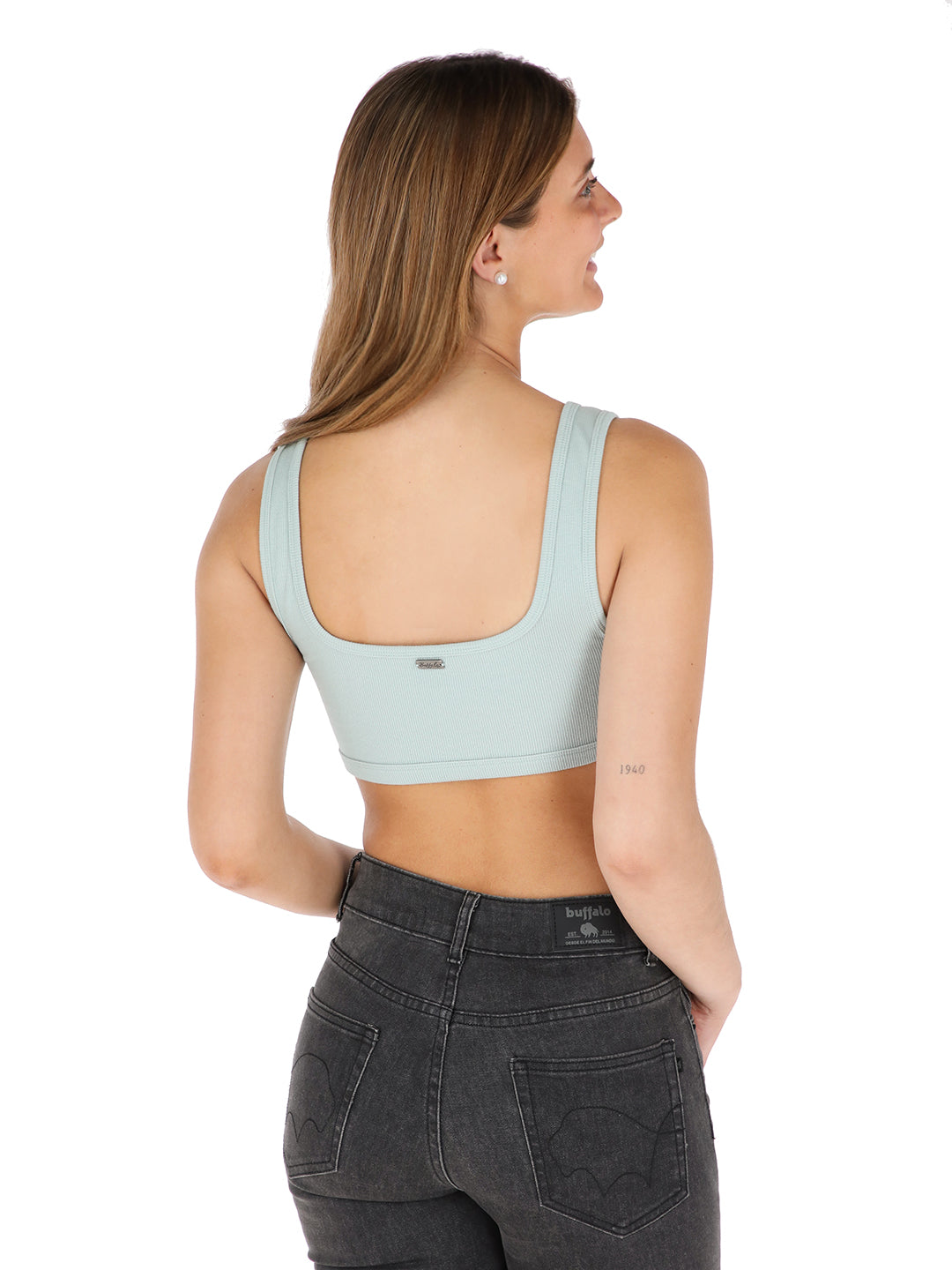 Top Ata Mujer - Turquesa