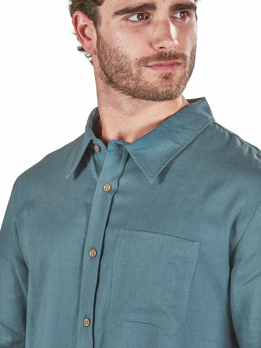 Camisa Anemona Hombre - Azul