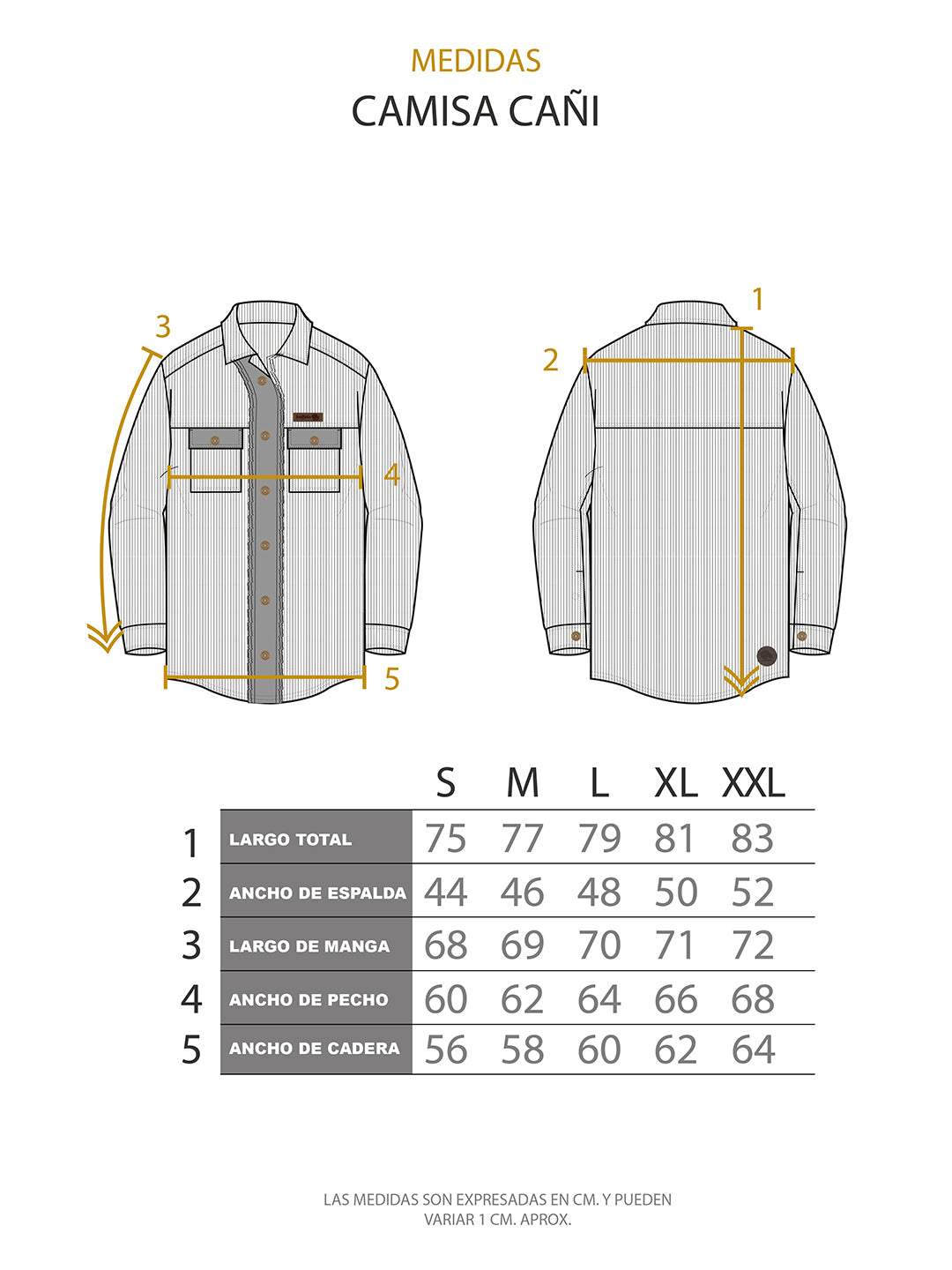 Camisa Cañi Hombre - Negro
