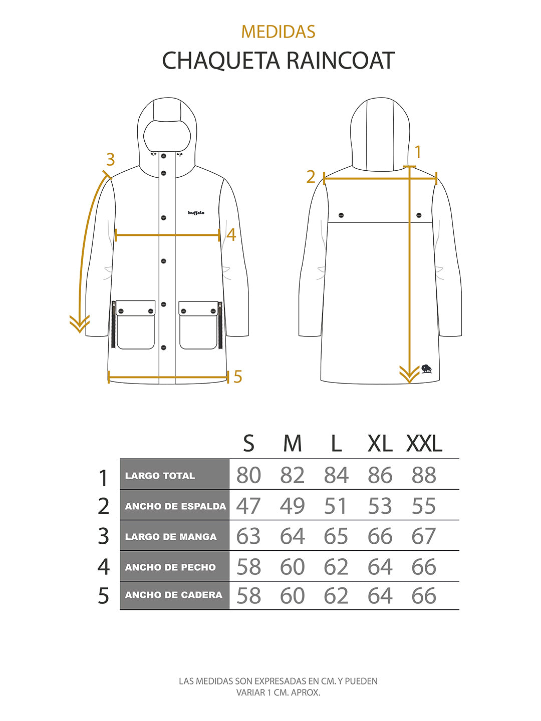 Impermeable Raincoat 2 Hombre - Negro