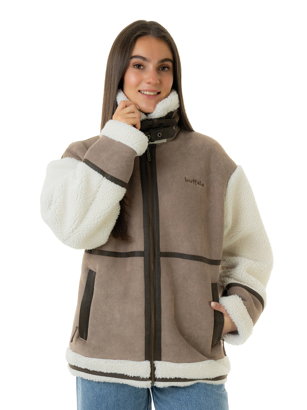 Chaqueta Tenca Mujer - Cafe