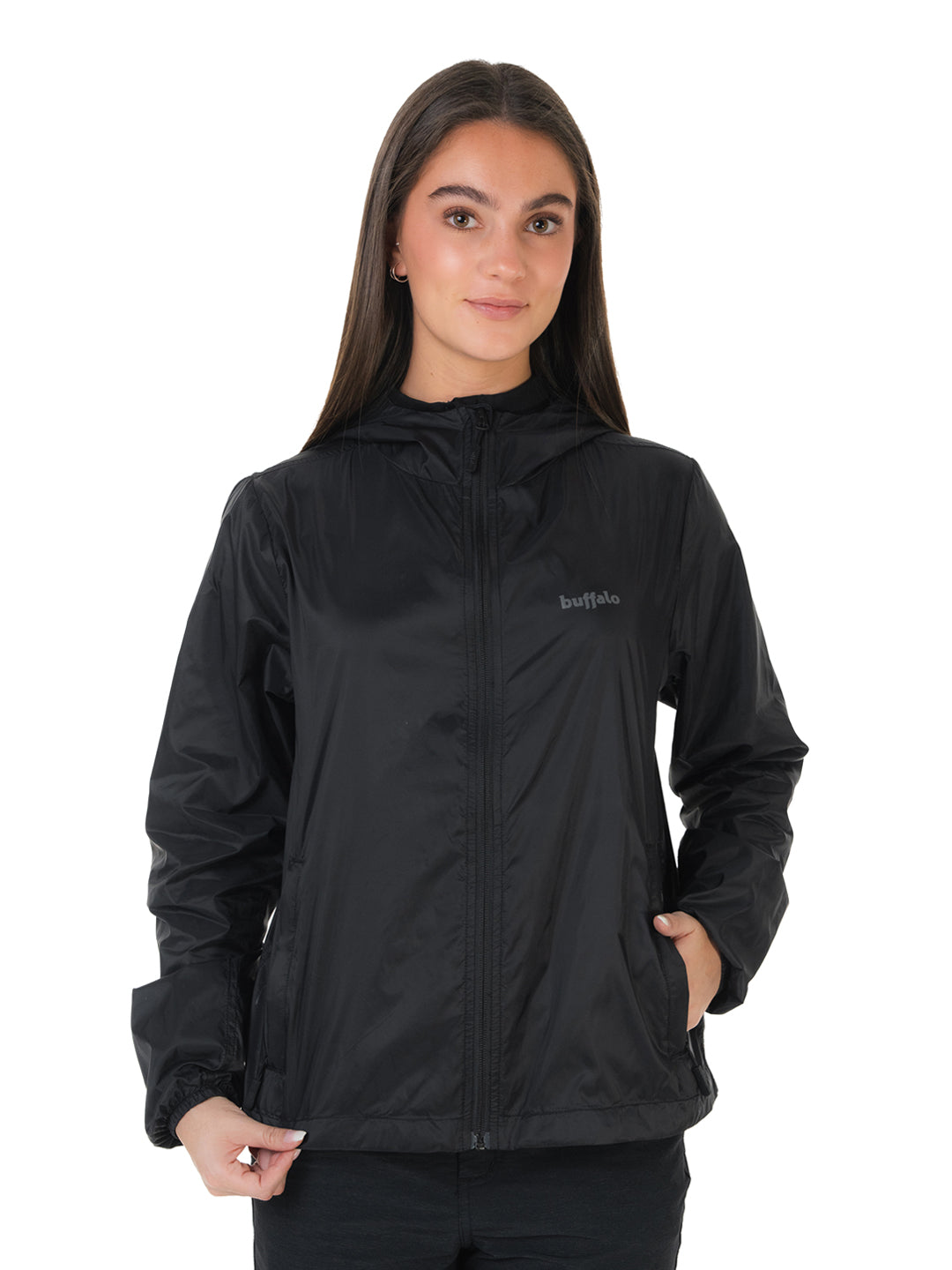 Cortaviento Tordo Mujer - Negro