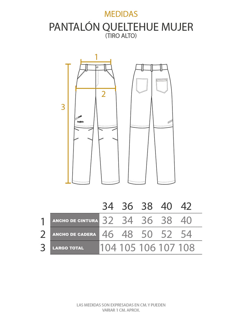 Última imagen de Pantalon de Trekking Desmontable Queltehue Mujer