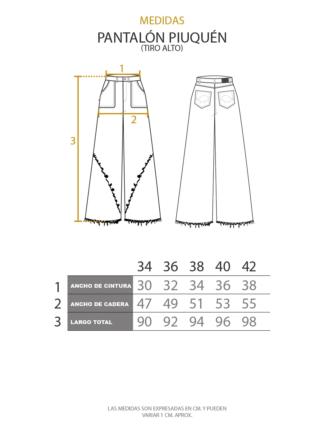 Pantalon Piuquen Mujer - Negro