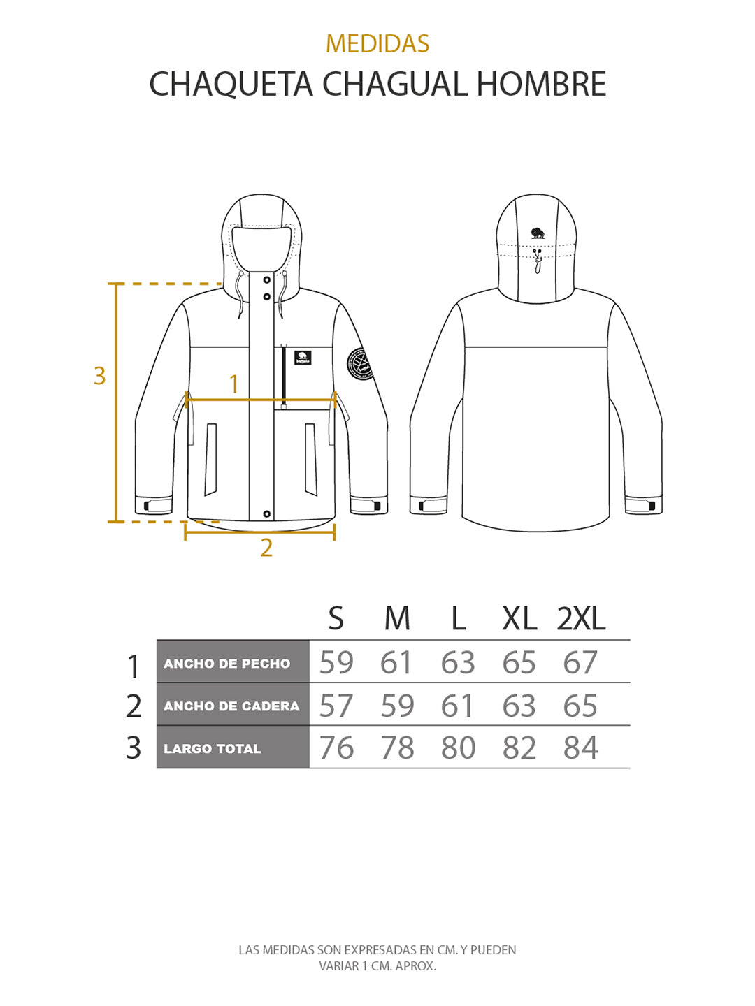 Chaqueta Chagual Hombre - Negro