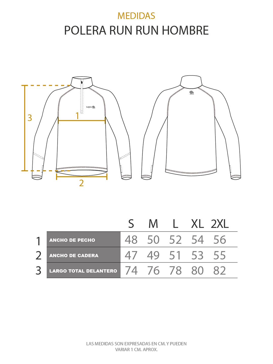 Polera Run Run Hombre - Negro