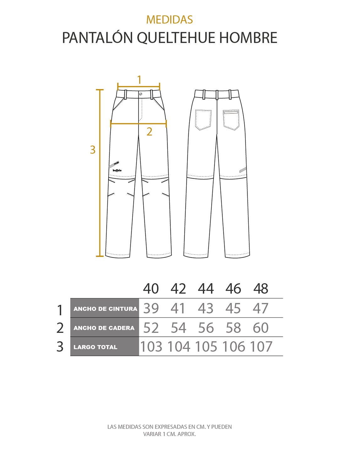 Pantalon Queltehue Hombre - Negro