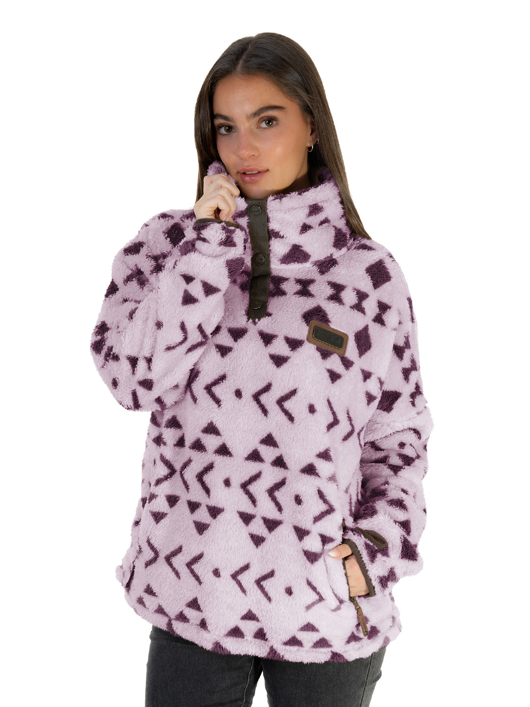 Chaqueta Nomada Print Mujer - Morado