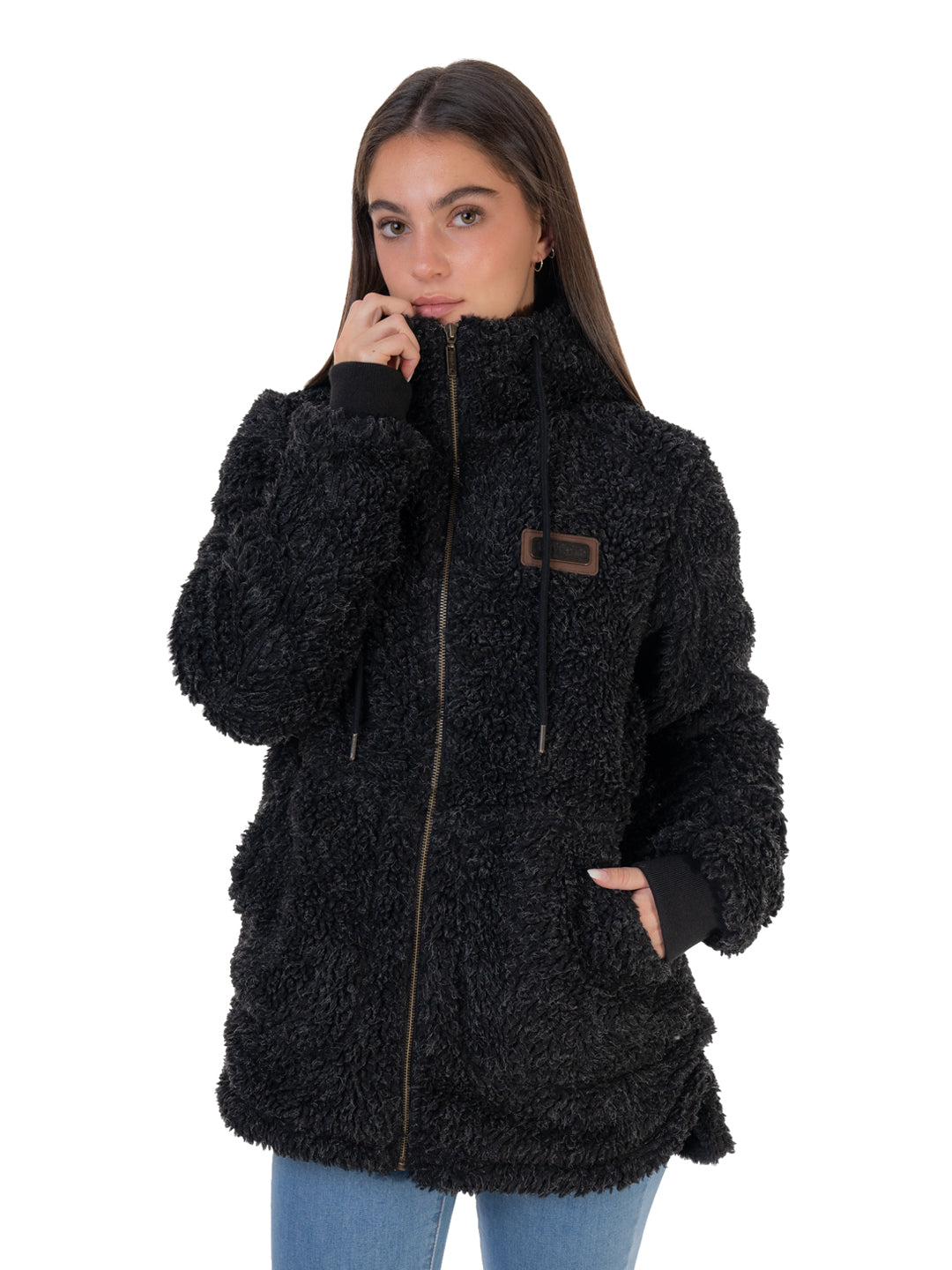 Chaqueta Lemu Mujer - Negro Jaspeado