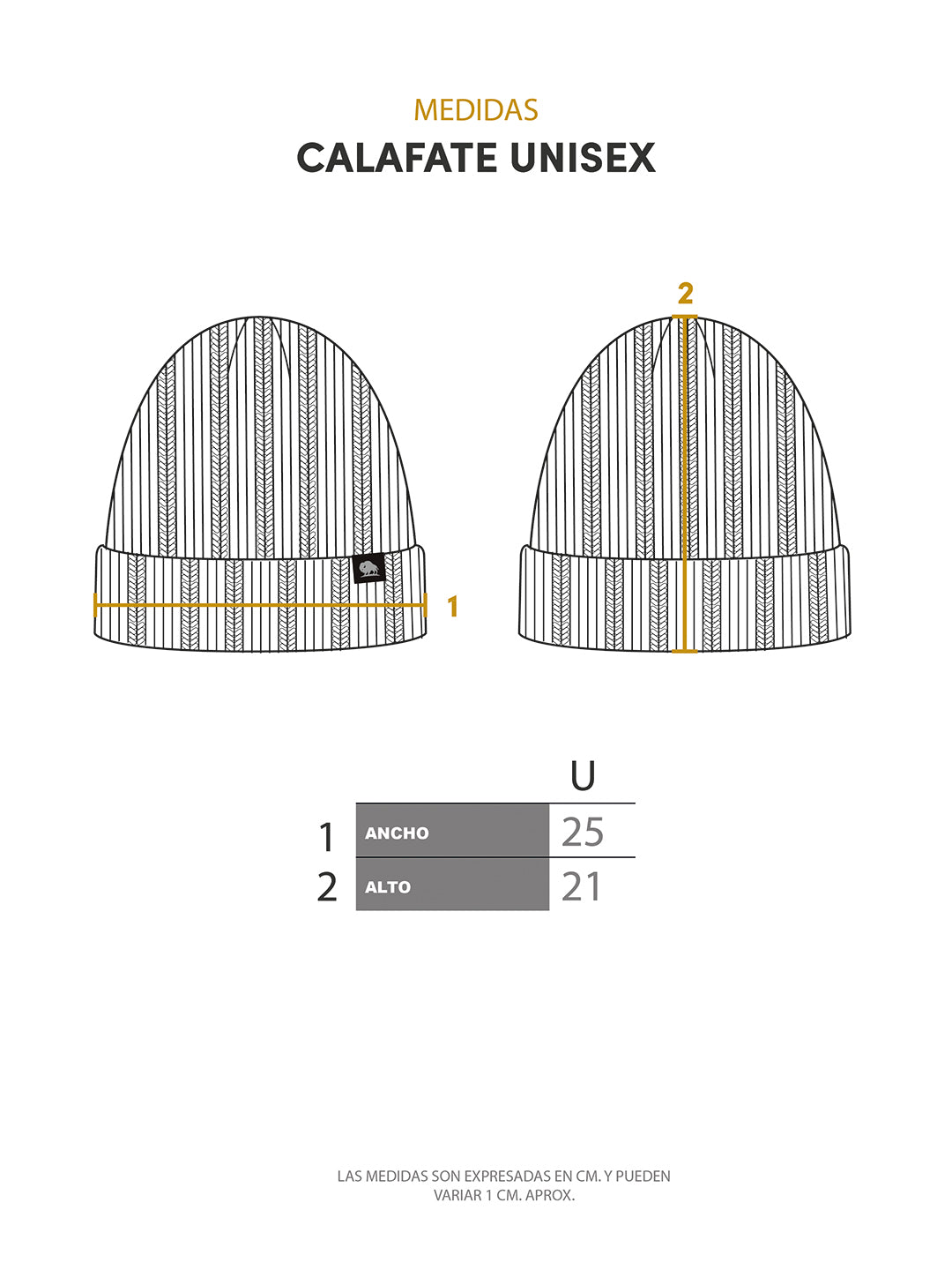 Gorro Calafate - Celeste Jaspeado