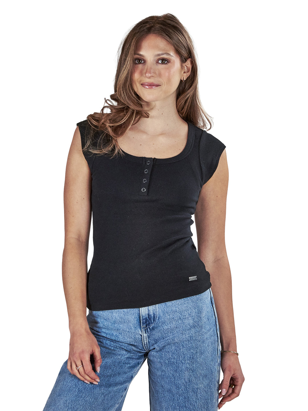Polera Aurora Mujer - Negro