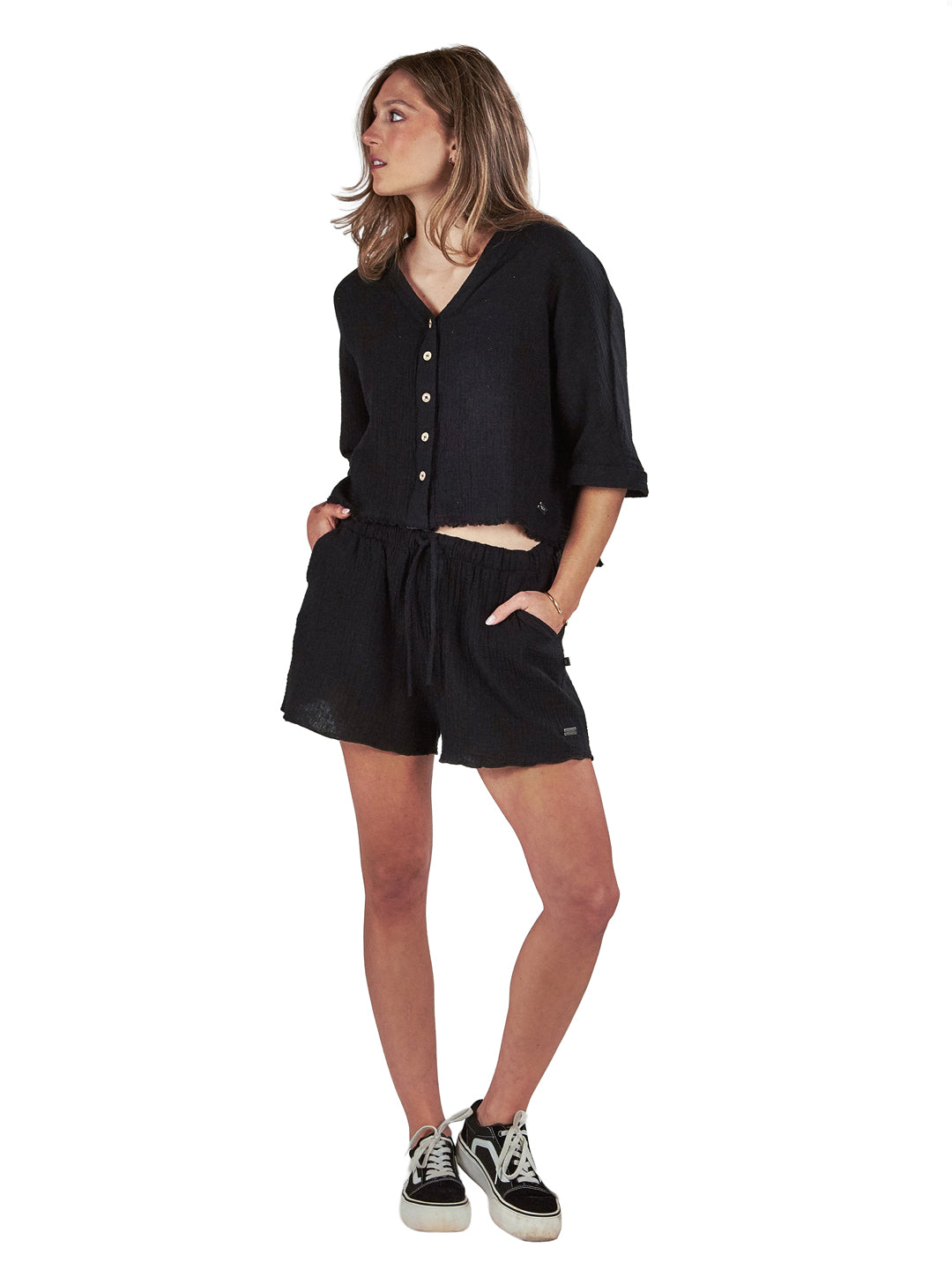 Blusa Ñirre Mujer - Negro