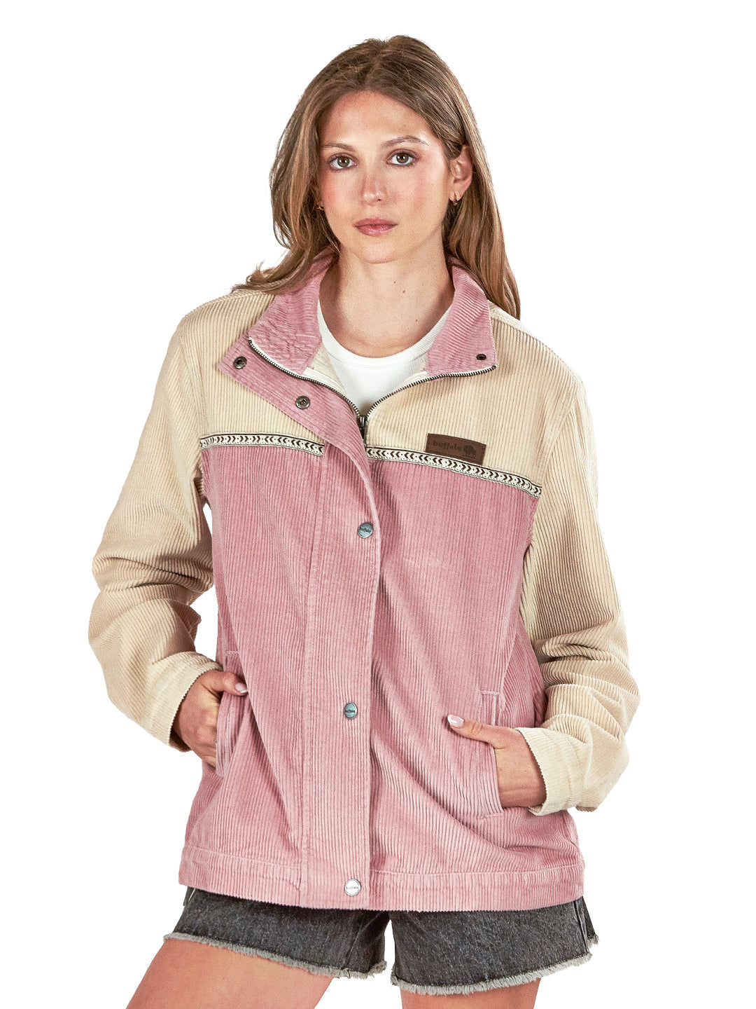 Chaqueta Teca Mujer - Rosado
