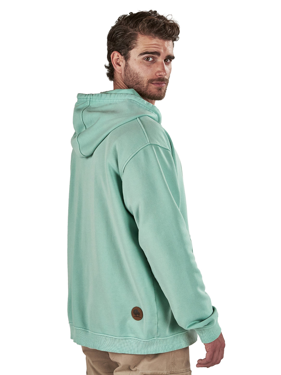 Poleron Solaz Hombre - Verde Agua