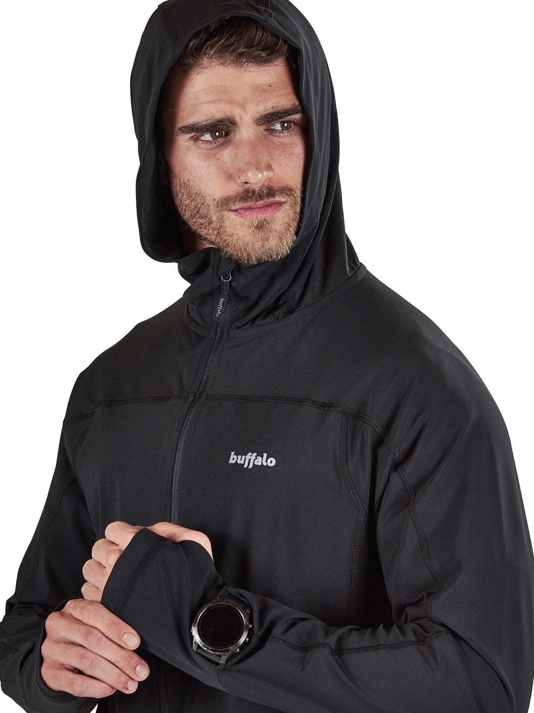 Poleron Radal Hombre - Negro