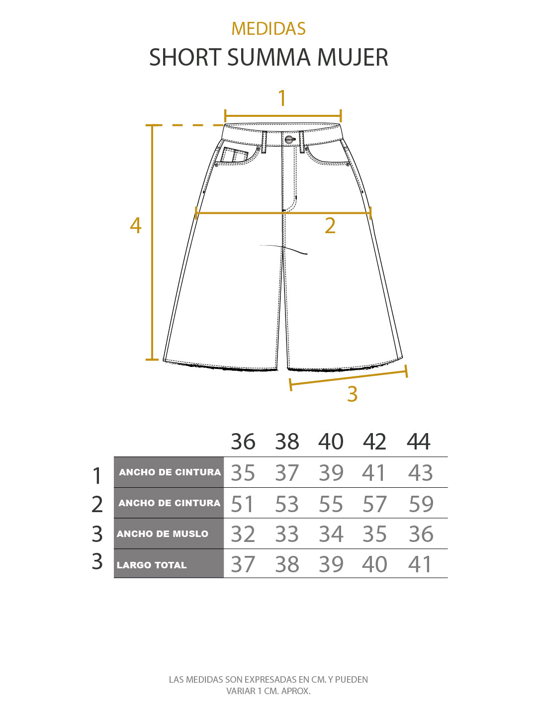 Short Summa Mujer - Celeste