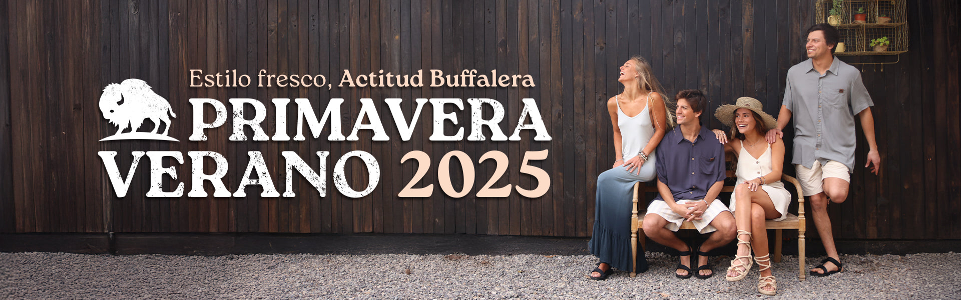 Buffalo Banner de Primavera Verano 2025. Estilo fresco, Actitud Buffalera
