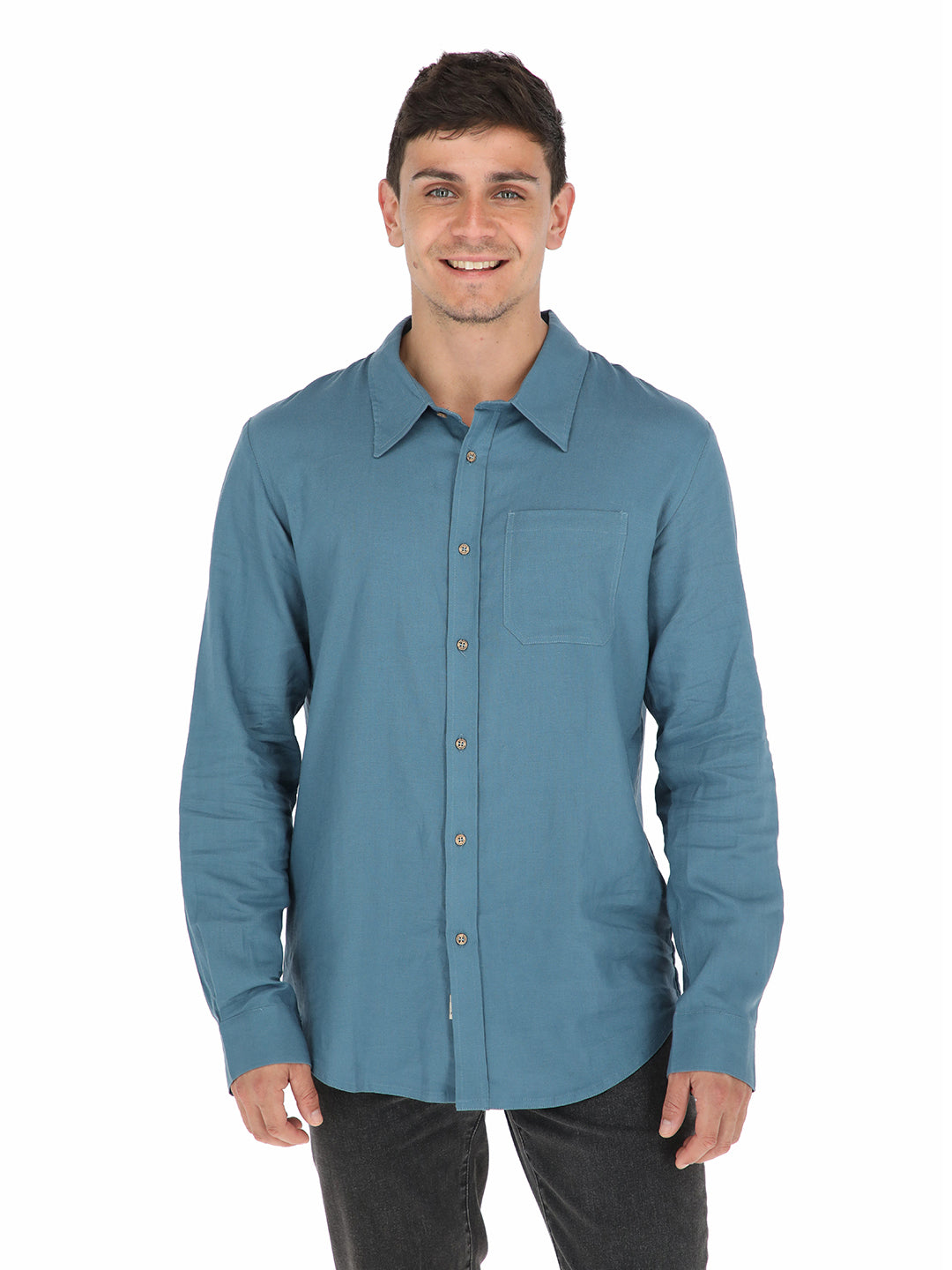 Camisa Anemona Hombre - Azul