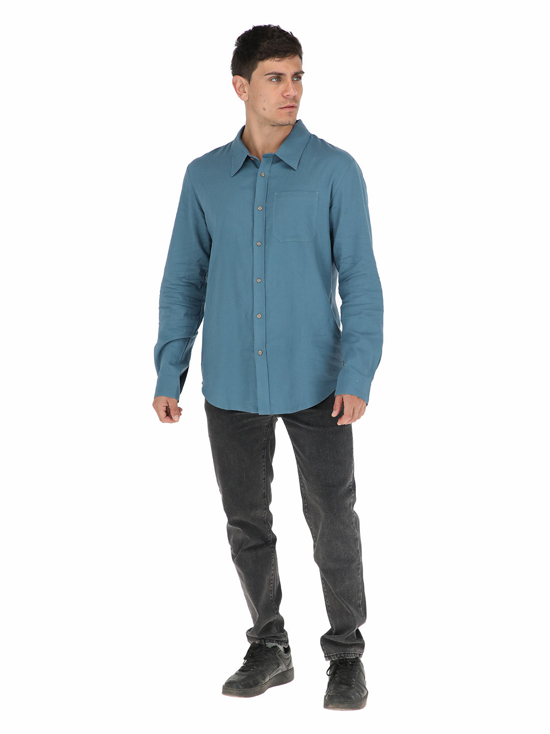 Camisa Anemona Hombre - Azul